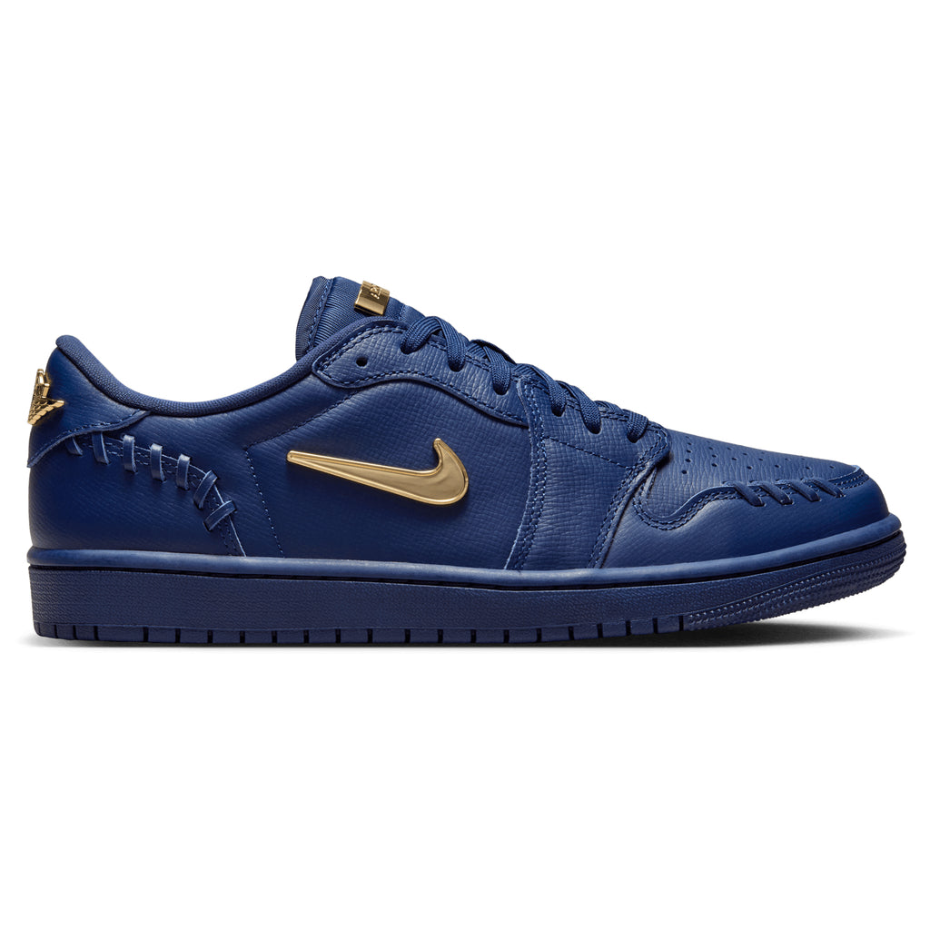 [FN5032-400] WOMENS AIR JORDAN RETRO 1 MM LOW 'NAVY METALLIC GOLD'