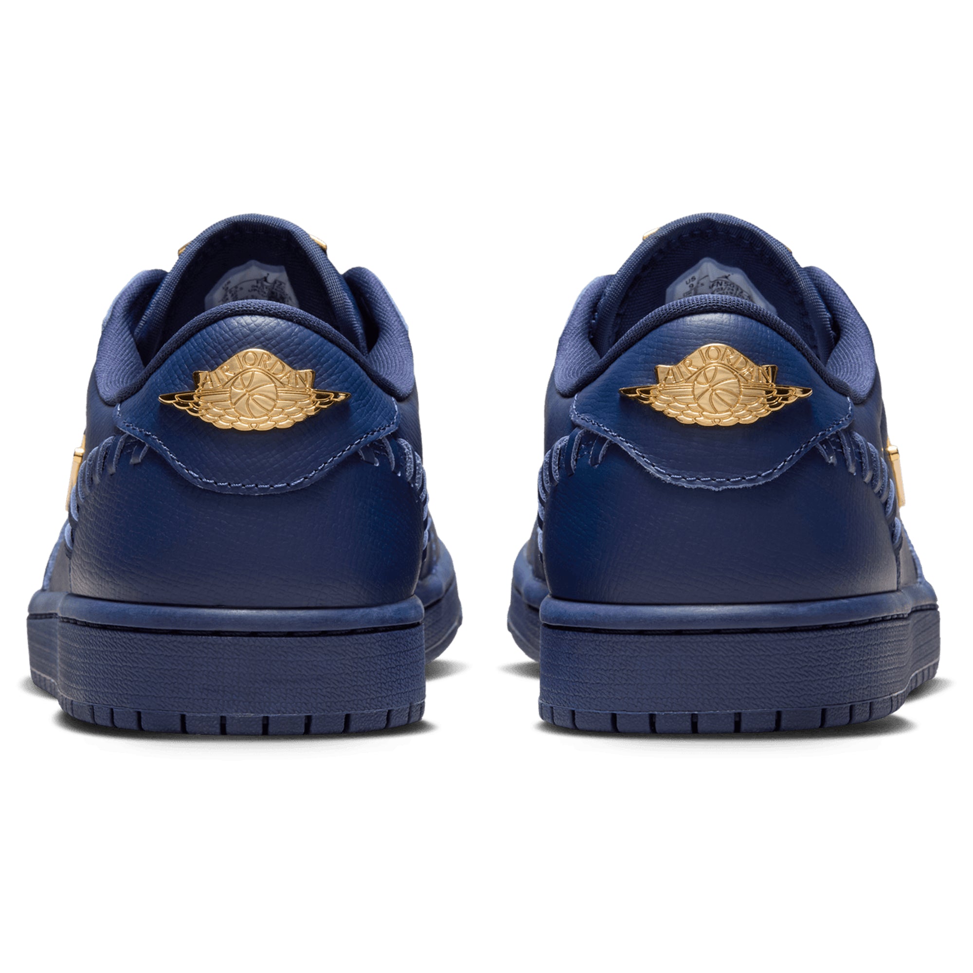 [FN5032-400] WOMENS AIR JORDAN RETRO 1 MM LOW 'NAVY METALLIC GOLD'