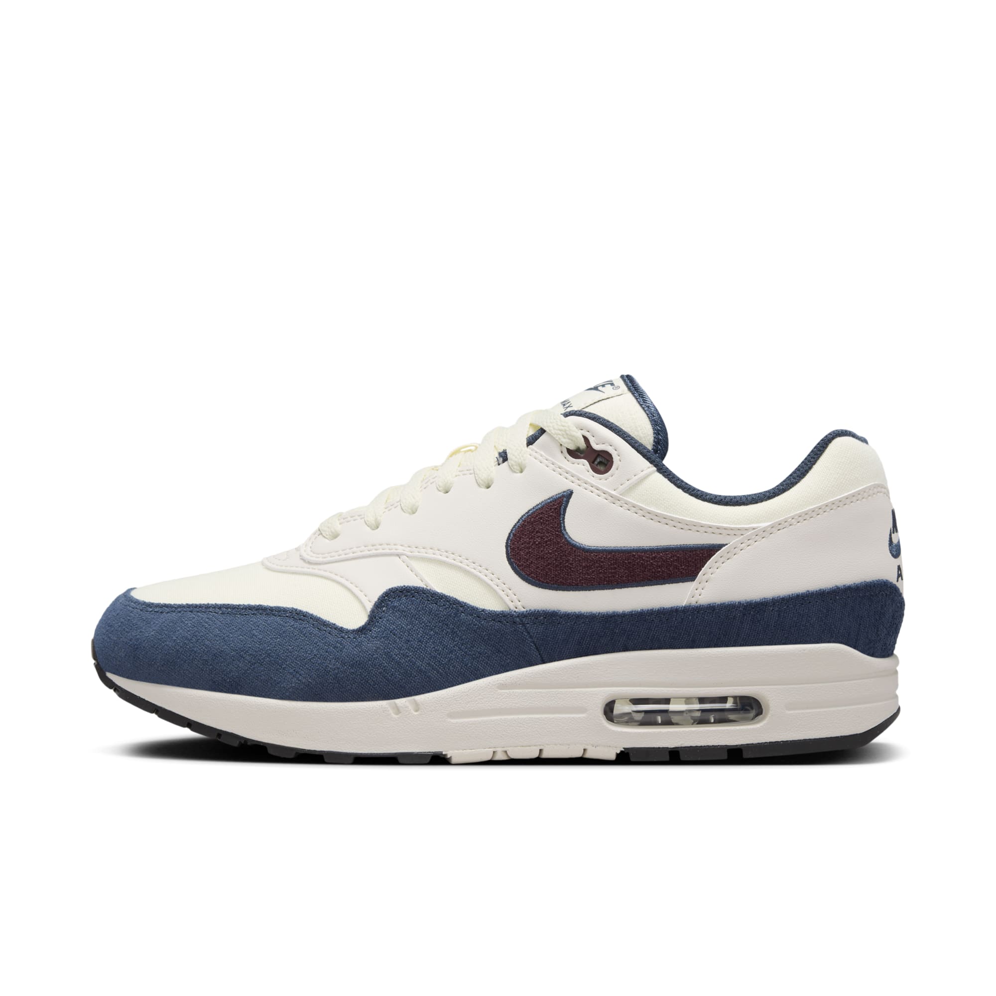 [FN6952-103] MENS NIKE AIR MAX 1 'COCONUT MILK BURGUNDY CRUSH'