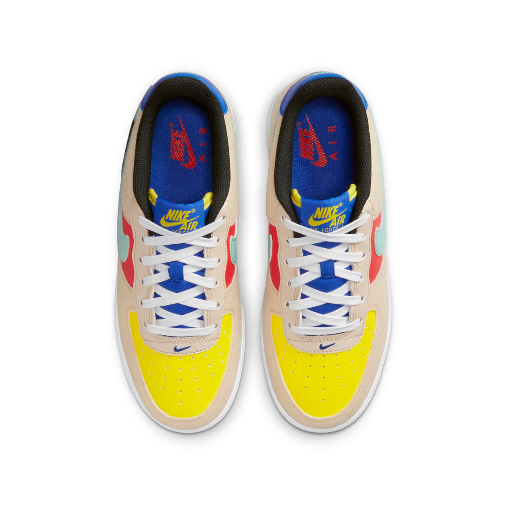 [FN7818-100] Grade School Nike AIR FORCE 1 LOW 'MULTI-COLOR VELCRO (GS)'