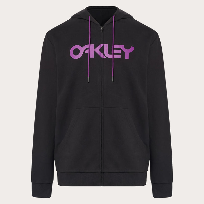 [FOA403057-9EB] MENS OAKLEY TEDDY FULL ZIP HODDIE - BLACKOUT/ULTRA PURPLE