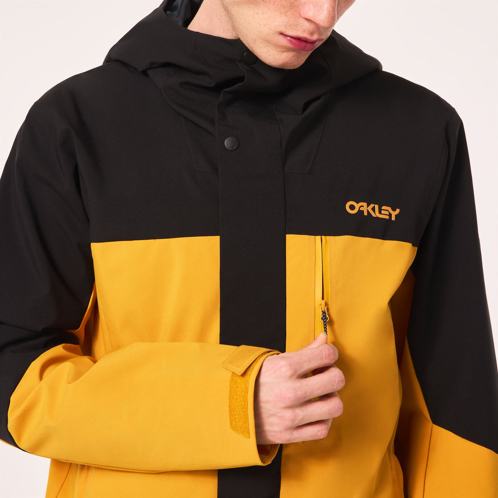 [FOA404736-9MB] MENS OAKLEY TNP TBT SHELL JACKET - AMBER YELLOW/BLACKOUT