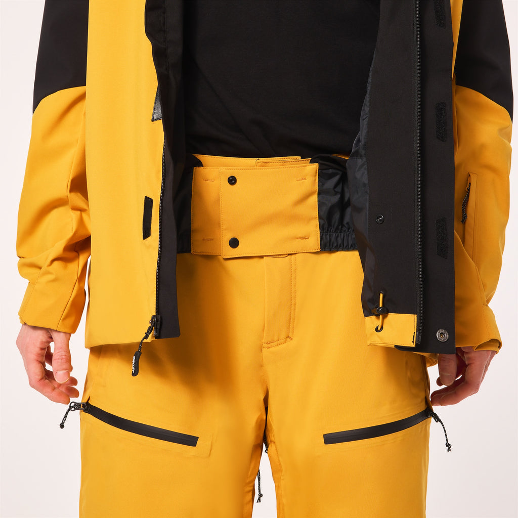 [FOA404736-9MB] MENS OAKLEY TNP TBT SHELL JACKET - AMBER YELLOW/BLACKOUT