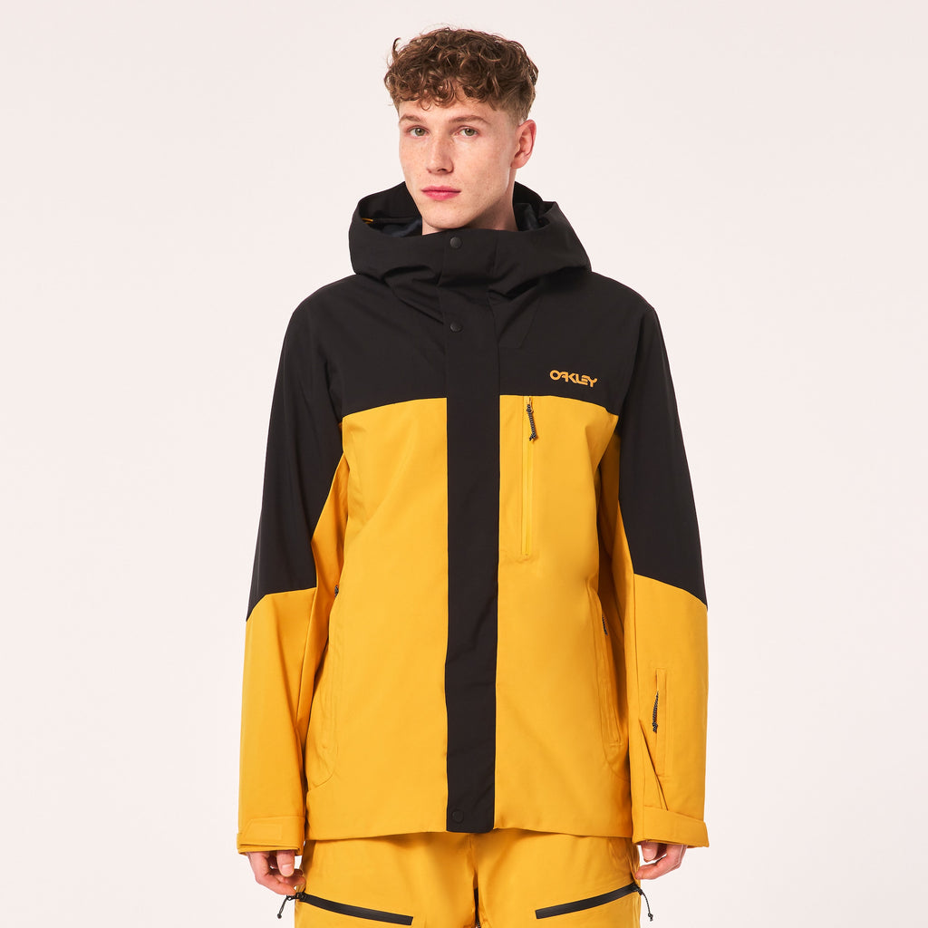 [FOA404736-9MB] MENS OAKLEY TNP TBT SHELL JACKET - AMBER YELLOW/BLACKOUT