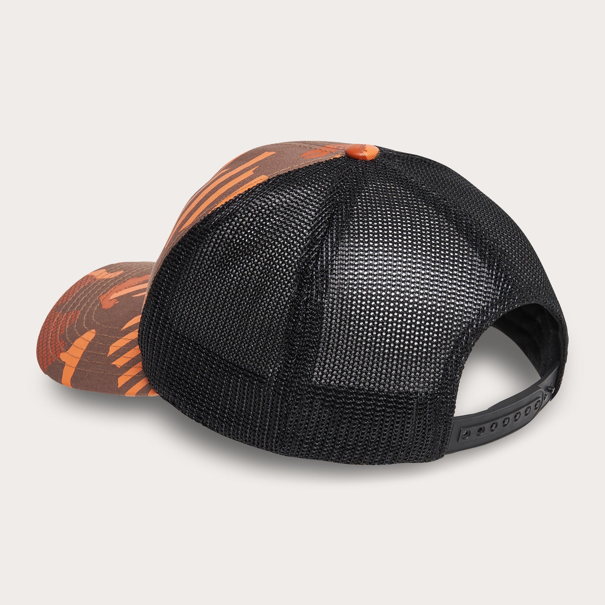 [FOS900906-9YW] MENS OAKLEY B1B HDO PATCH TRUCKER - ORANGE STRIPE/GRIP CAMO