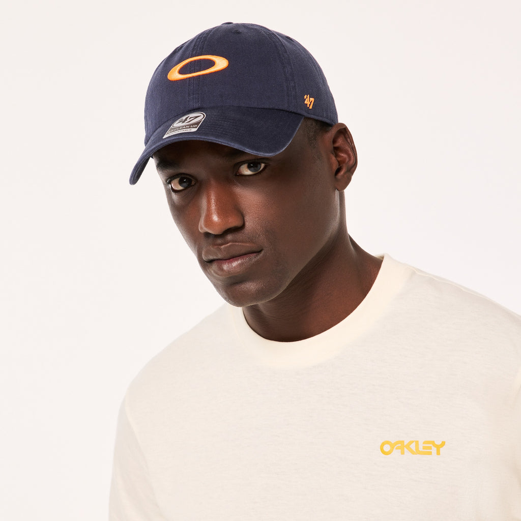 [FOS901220-9VK] MENS OAKLEY REMIX DAD HAT - FATHOM/SOFT ORANGE