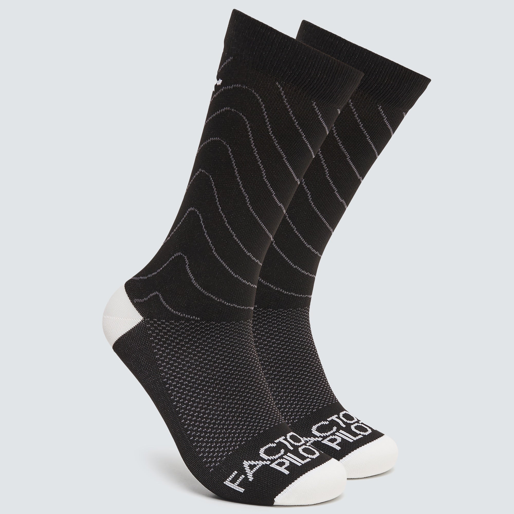 [FOS901238-02E] MENS OAKLEY FACTORY PILOT MTB CREW SOCK - BLACK