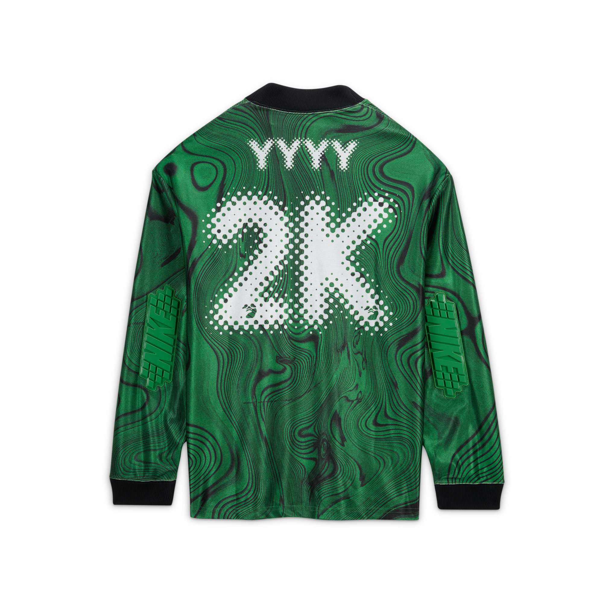 [FQ0997-389] MENS NIKE X OFF-WHITE ALLOVER PRINT JERSEY 'KELLY GREEN'