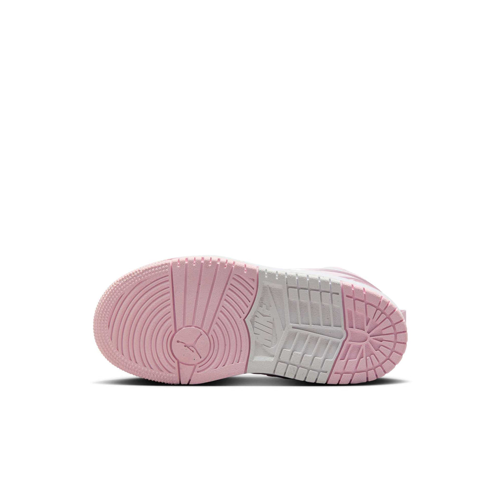 [FQ1282-101] Preschool Air Jordan Retro 1 Mid RM Easy On 'White Fire Red Pink Foam'