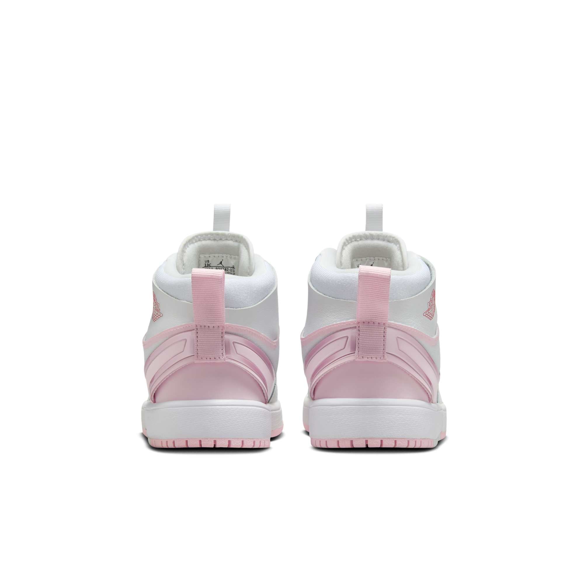 [FQ1282-101] Preschool Air Jordan Retro 1 Mid RM Easy On 'White Fire Red Pink Foam'