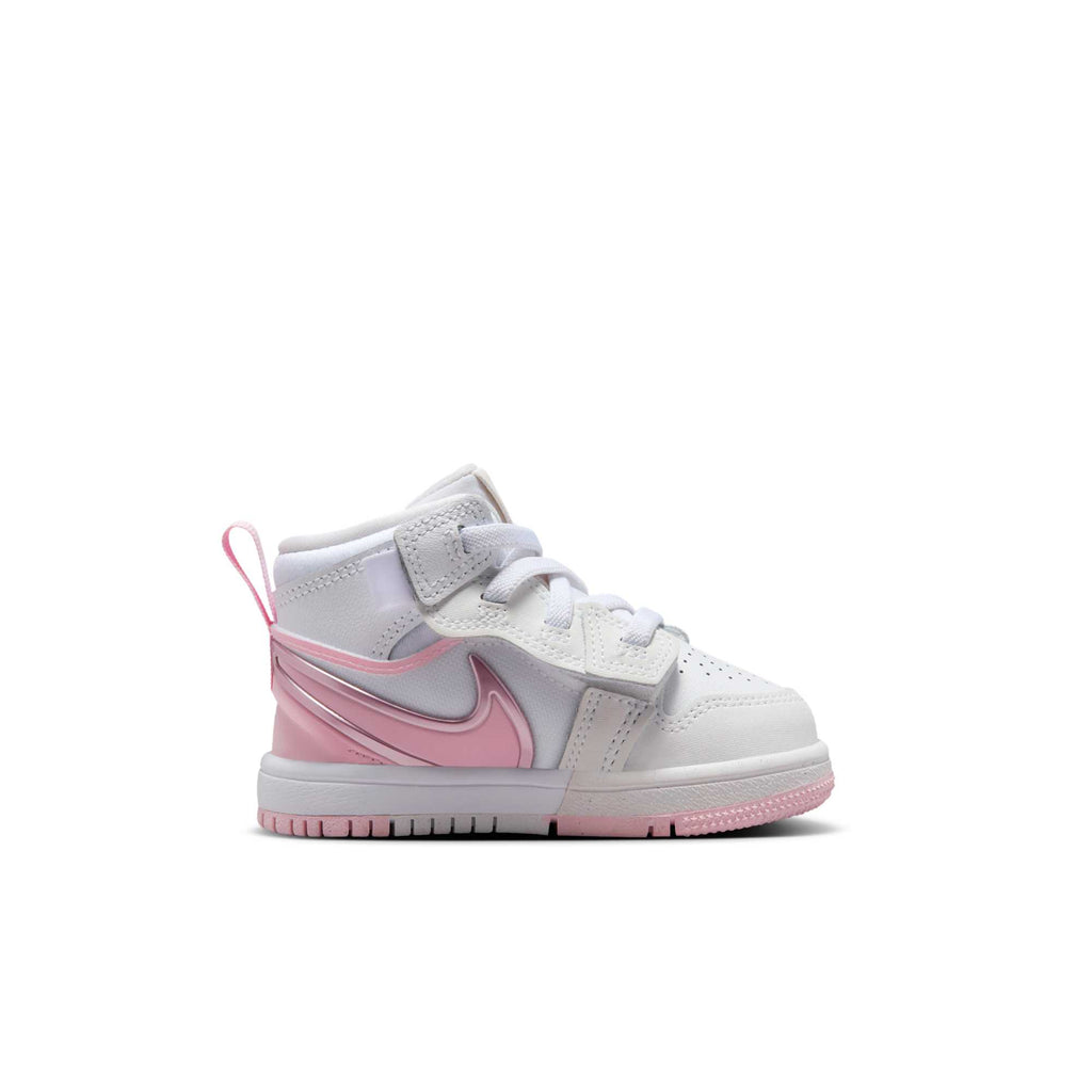 [FQ1283-101] Toddlers Air Jordan Retro 1 Mid RM Easyon 'White Fire Red Pink Foam'