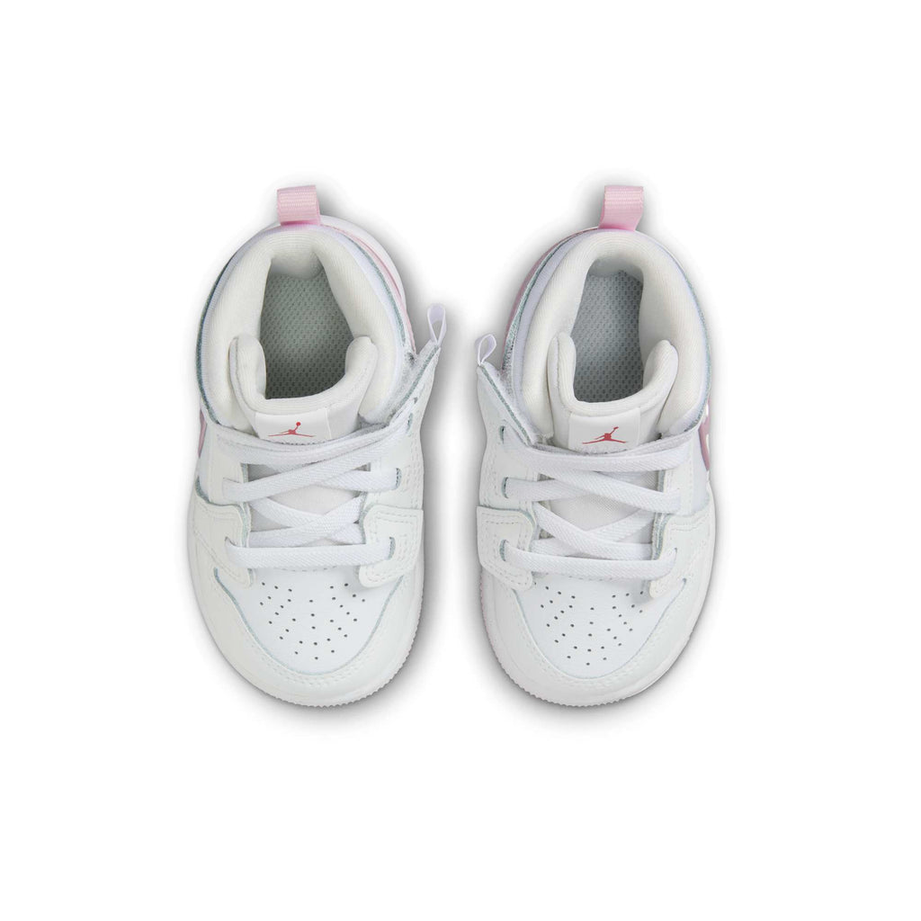 [FQ1283-101] Toddlers Air Jordan Retro 1 Mid RM Easyon 'White Fire Red Pink Foam'