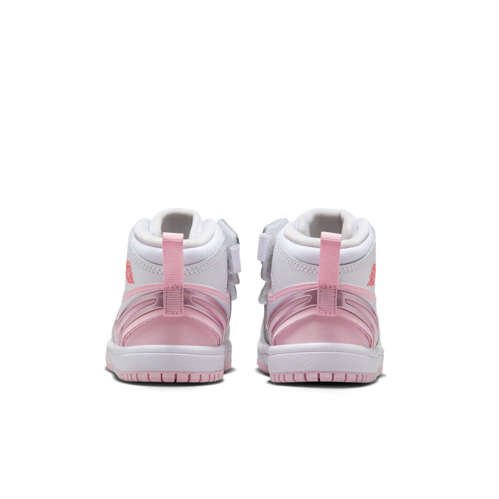 [FQ1283-101] Toddlers Air Jordan Retro 1 Mid RM Easyon 'White Fire Red Pink Foam'