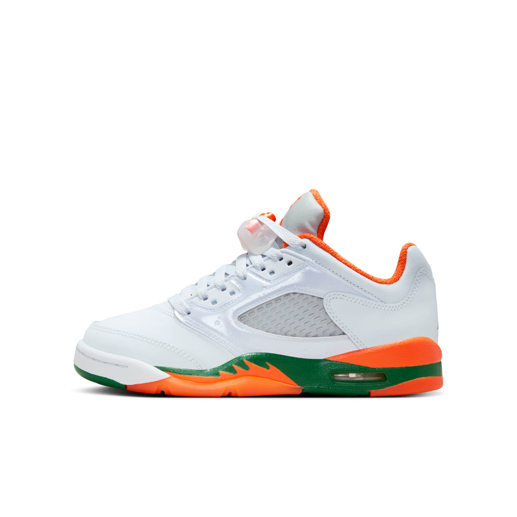 [FQ1293-018] GRADE SCHOOL AIR JORDAN RETRO 5 LOW MIAMI HURRICANES (GS)