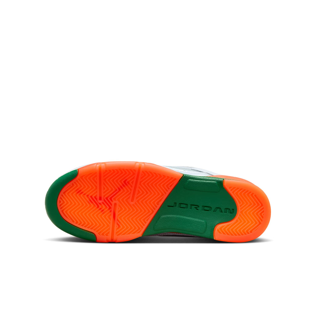 [FQ1293-018] GRADE SCHOOL AIR JORDAN RETRO 5 LOW MIAMI HURRICANES (GS)