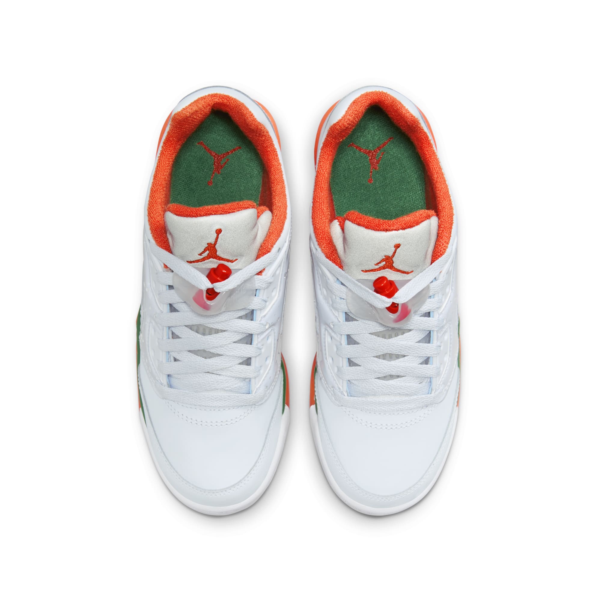 [FQ1293-018] GRADE SCHOOL AIR JORDAN RETRO 5 LOW MIAMI HURRICANES (GS)