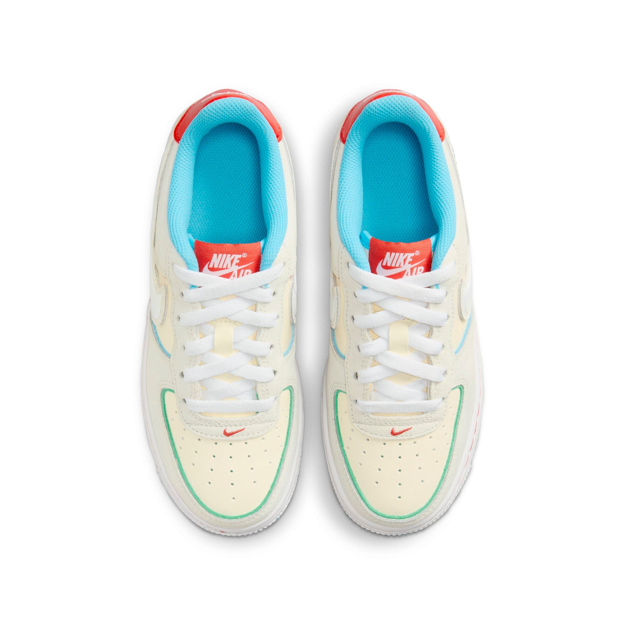 [FQ8350-110] Grade School Nike AIR FORCE 1 LOW LV8 'HOLIDAY COOKIES (GS)'