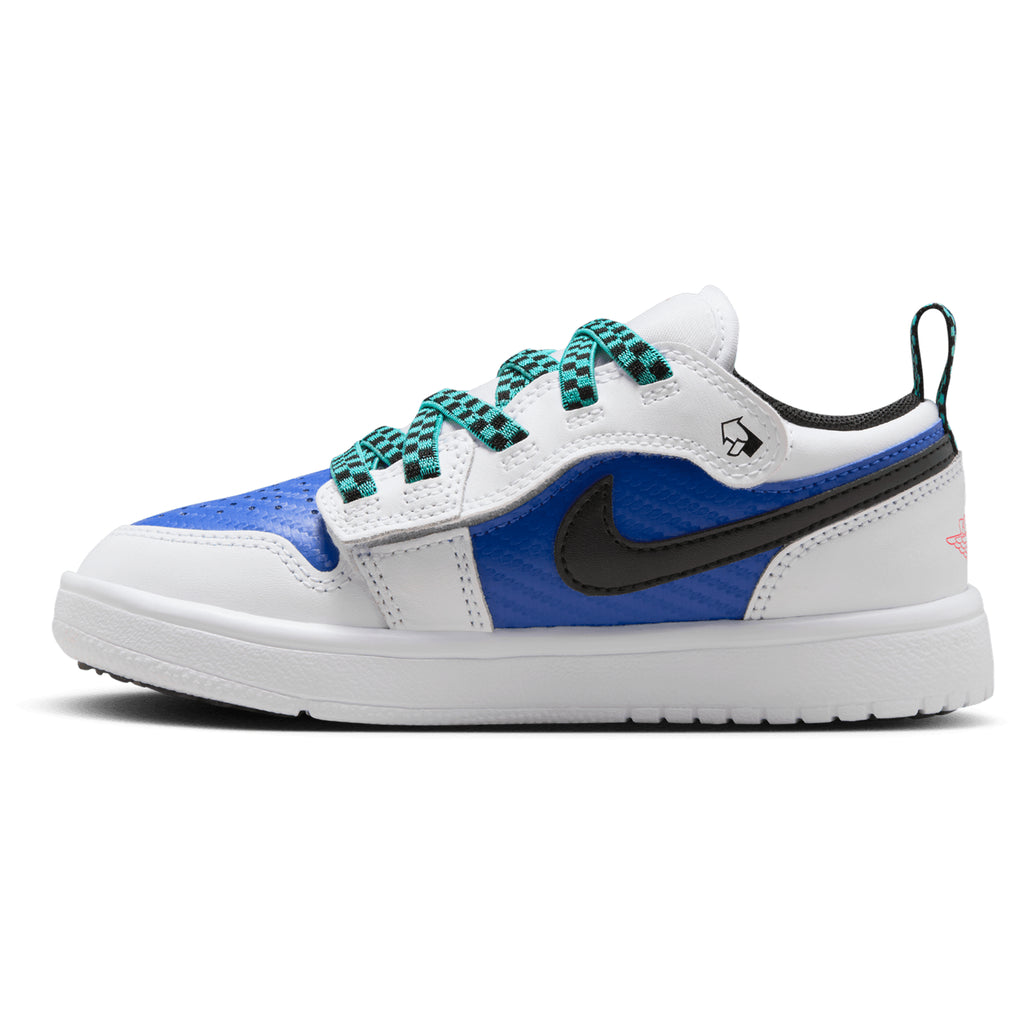 [FQ8708-100] PRESCHOOL AIR JORDAN RETRO 1 LOW ALT SE 'WHITE HYPER ROYAL'