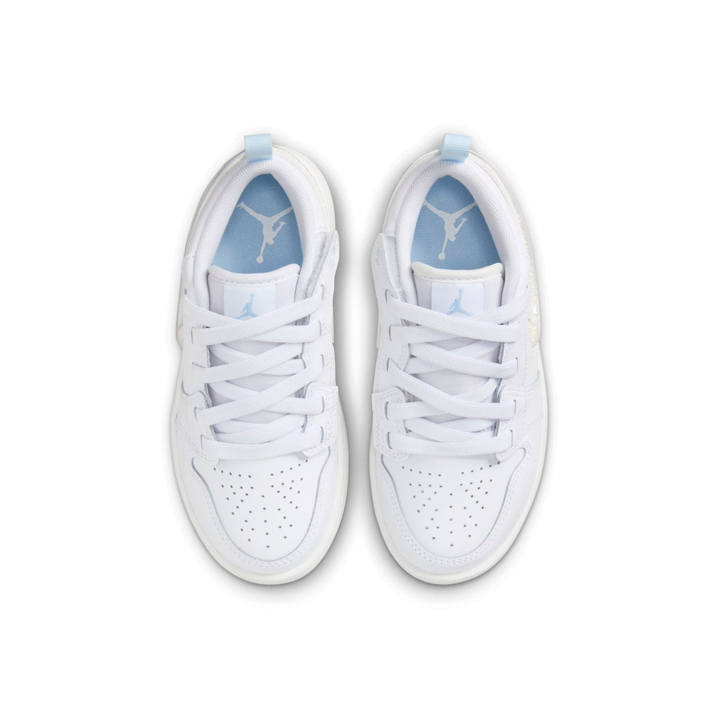 [FQ9113-100] Preschool Air Jordan RETRO 1 LOW ALT SE PS 'GLITTER SWOOSH'