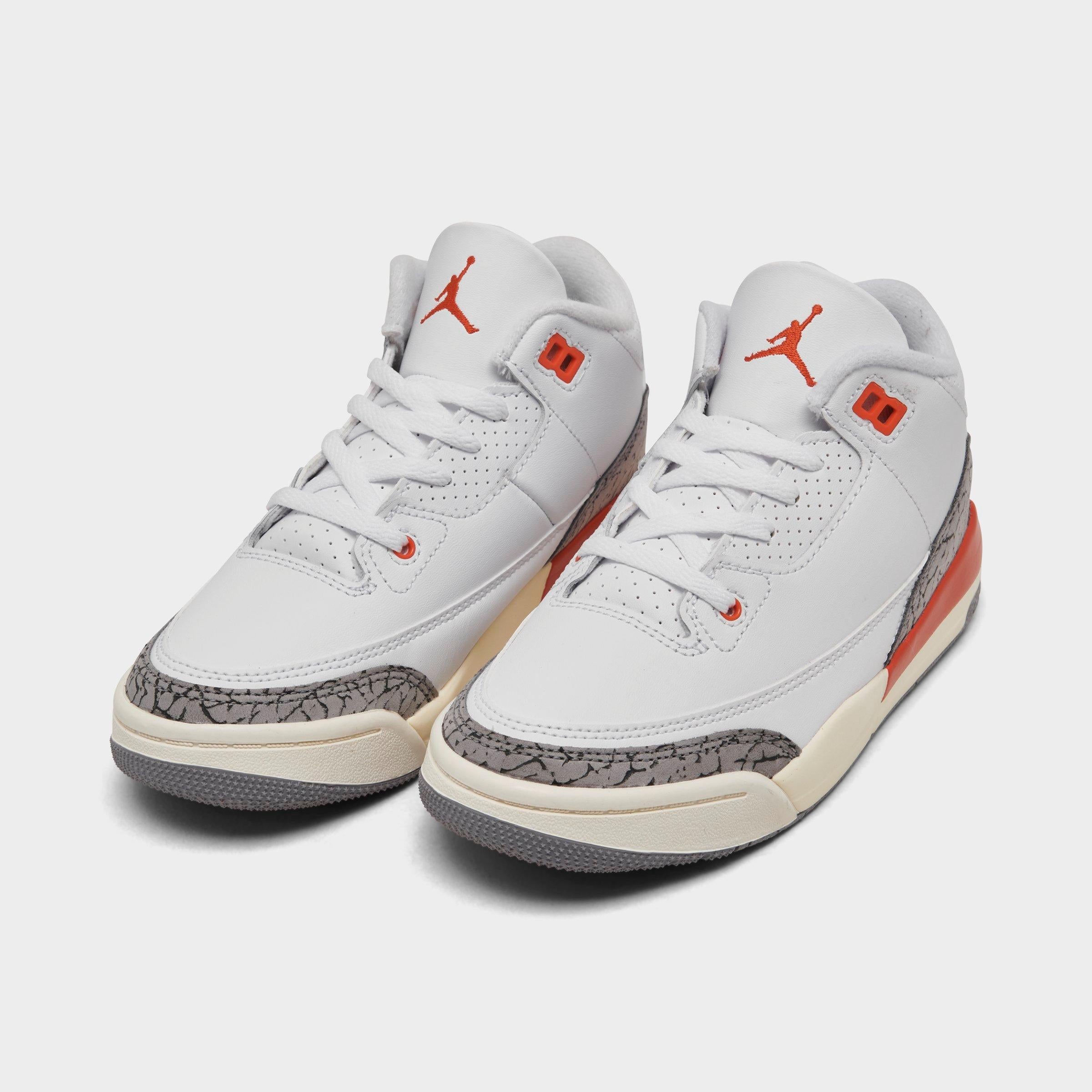 [FQ9174-121] PRESCHOOL AIR JORDAN RETRO 3 PS 'GEORGIA PEACH'