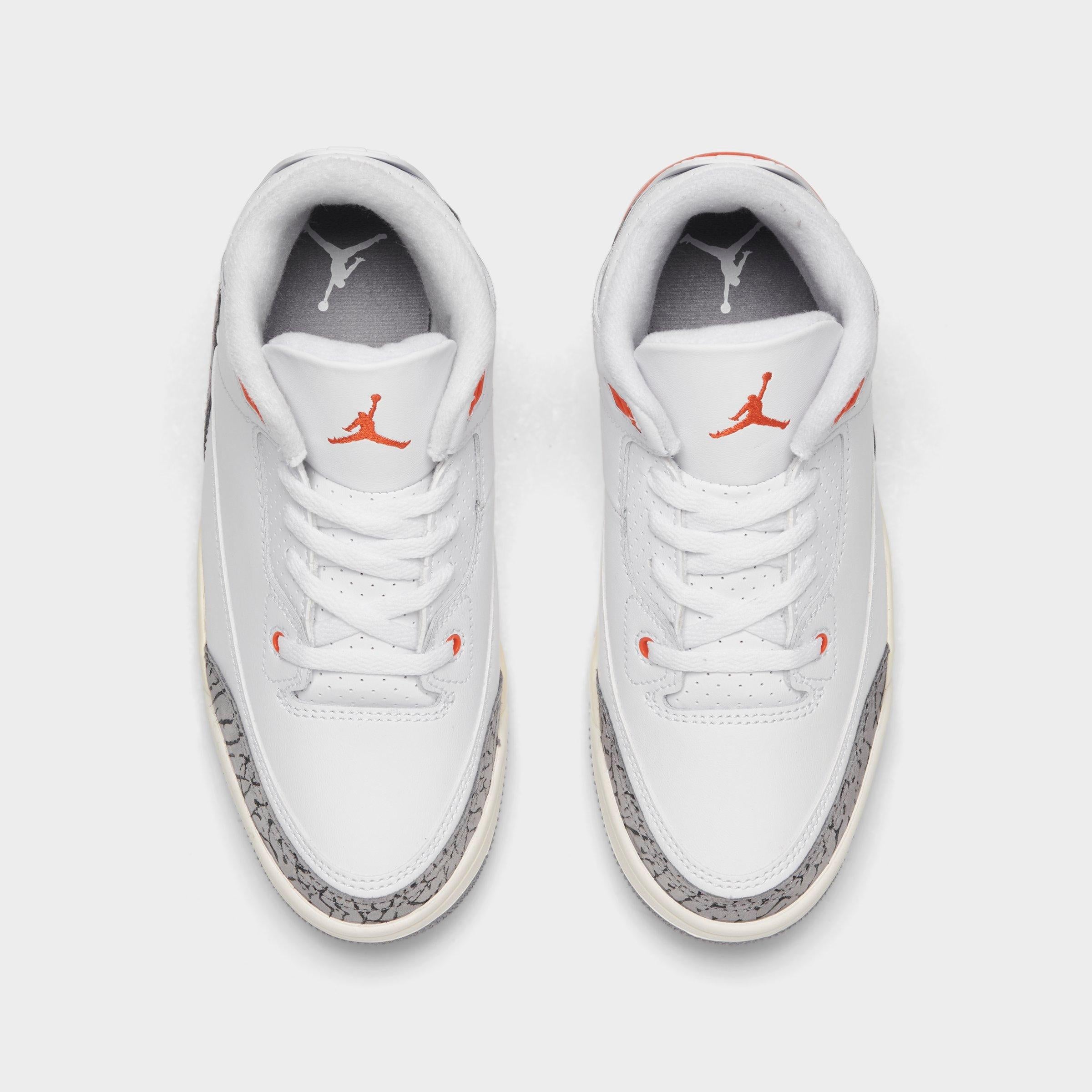 [FQ9174-121] PRESCHOOL AIR JORDAN RETRO 3 PS 'GEORGIA PEACH'