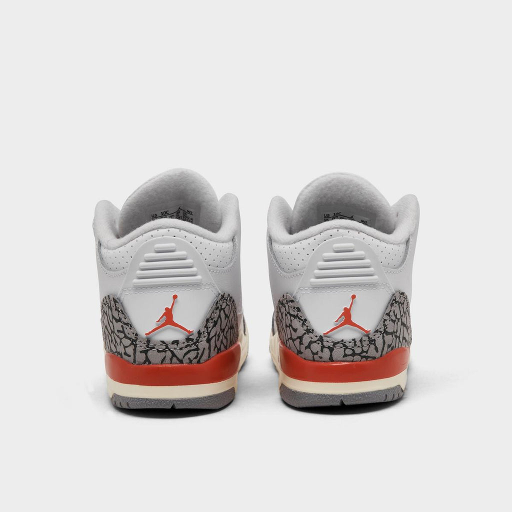 [FQ9175-121] TODDLERS AIR JORDAN RETRO 3 'GEORGIA PEACH (TD)