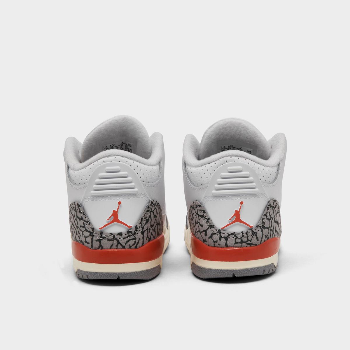 [FQ9175-121] TODDLERS AIR JORDAN RETRO 3 'GEORGIA PEACH (TD)