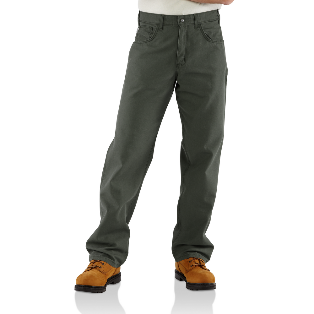 [FRB159-MOS] MEN'S FLAME RESISTANT LOOSE STRAIGHT CANVAS PANT