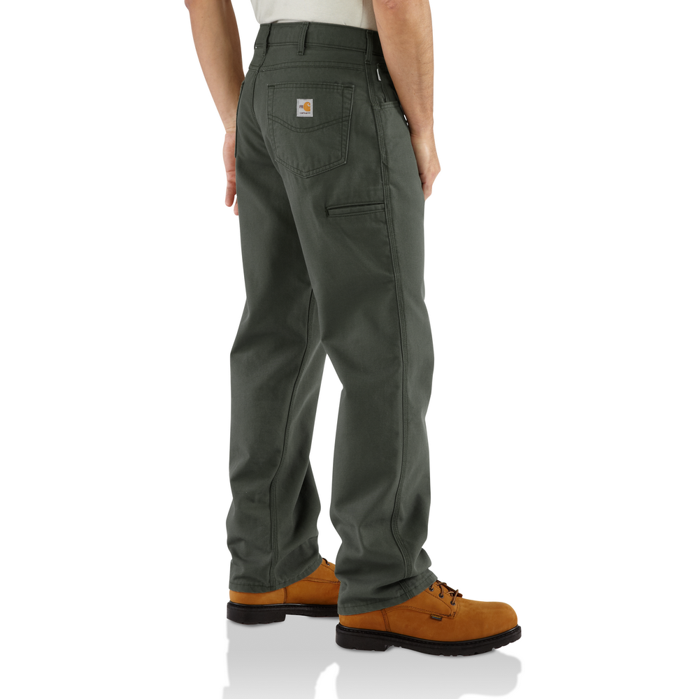 [FRB159-MOS] MEN'S FLAME RESISTANT LOOSE STRAIGHT CANVAS PANT