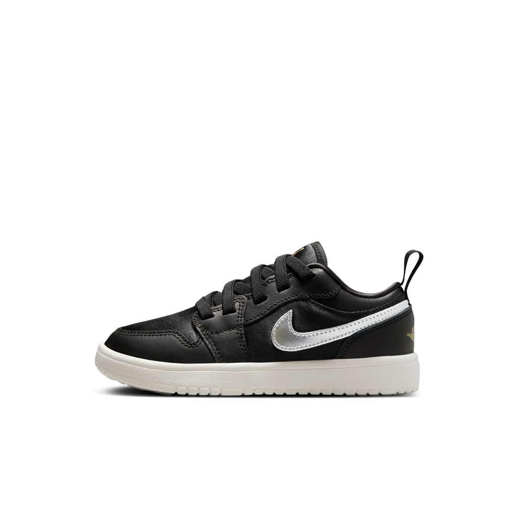 [FZ3920-001] PRESCHOOL AIR JORDAN RETRO 1 LOW ALT SE 'BLACK SILVER SAIL GOLD (PS)'