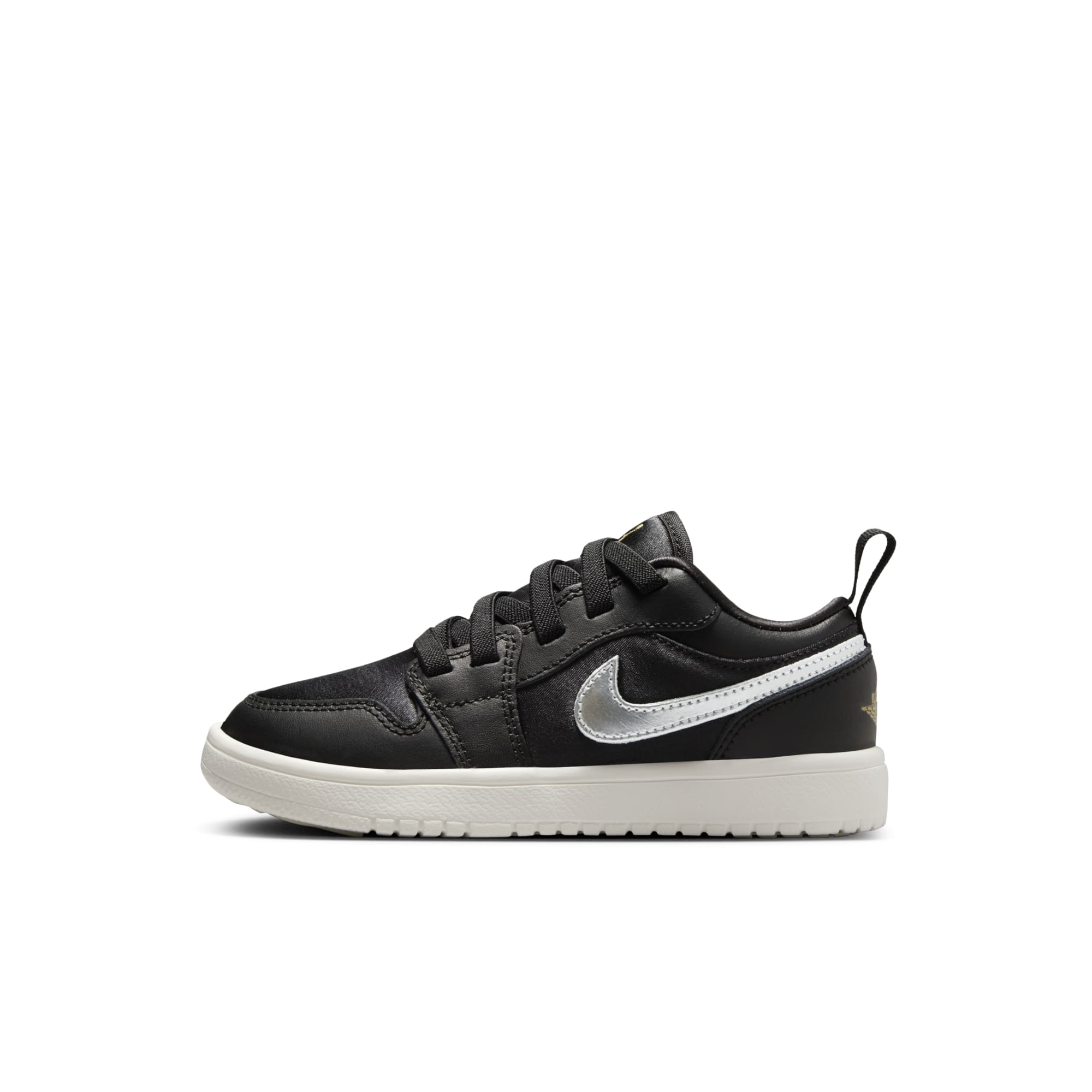 [FZ3920-001] PRESCHOOL AIR JORDAN RETRO 1 LOW ALT SE 'BLACK SILVER SAIL GOLD (PS)'