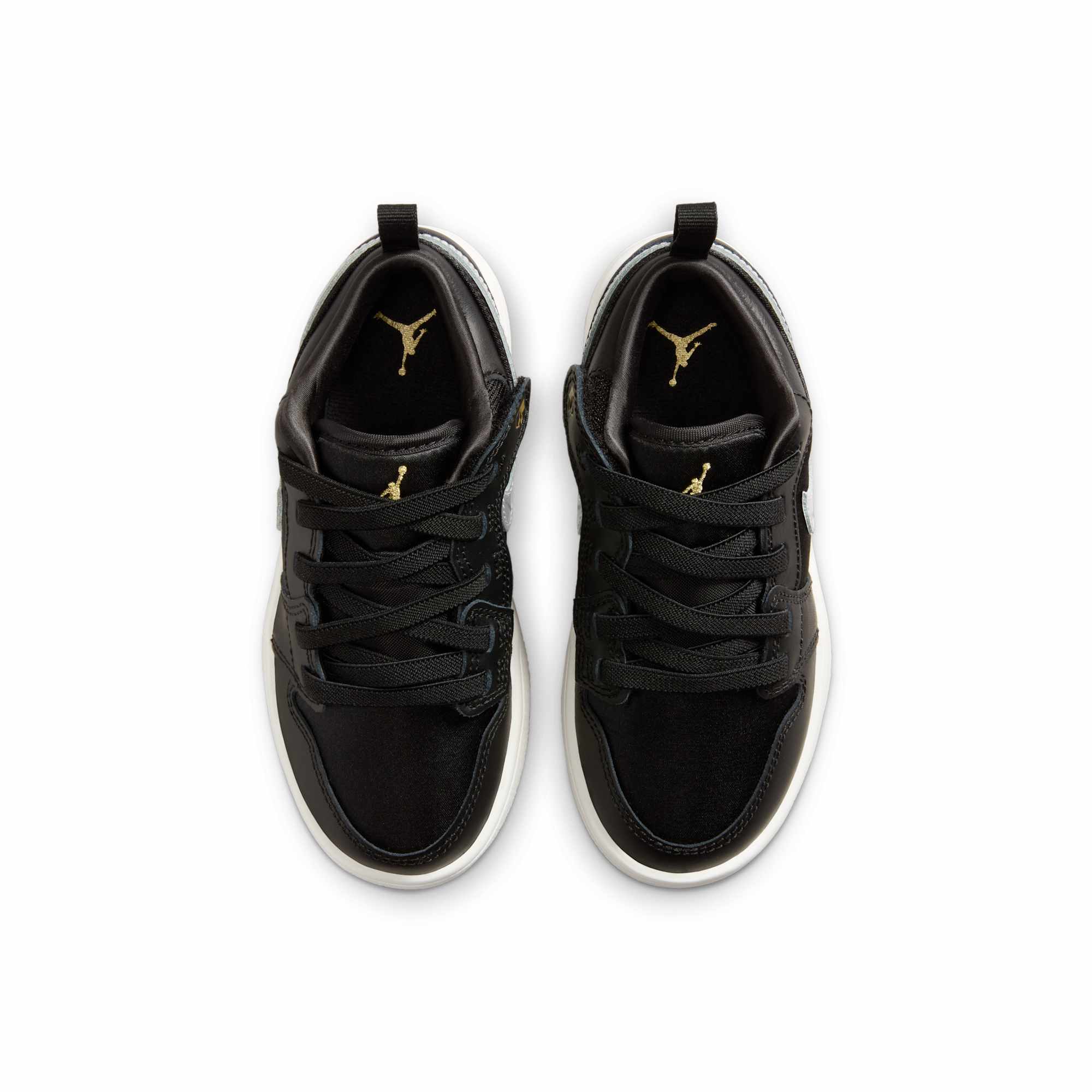 [FZ3920-001] PRESCHOOL AIR JORDAN RETRO 1 LOW ALT SE 'BLACK SILVER SAIL GOLD (PS)'