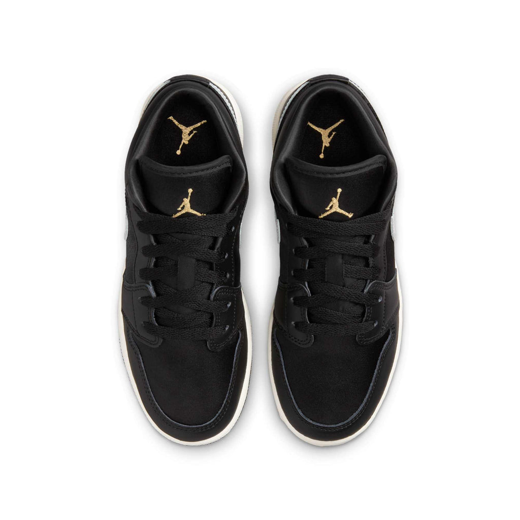 [FZ3921-001] GRADE SCHOOL AIR JORDAN RETRO 1 LOW SE 'BLACK SILVER SAIL GOLD' (GS)