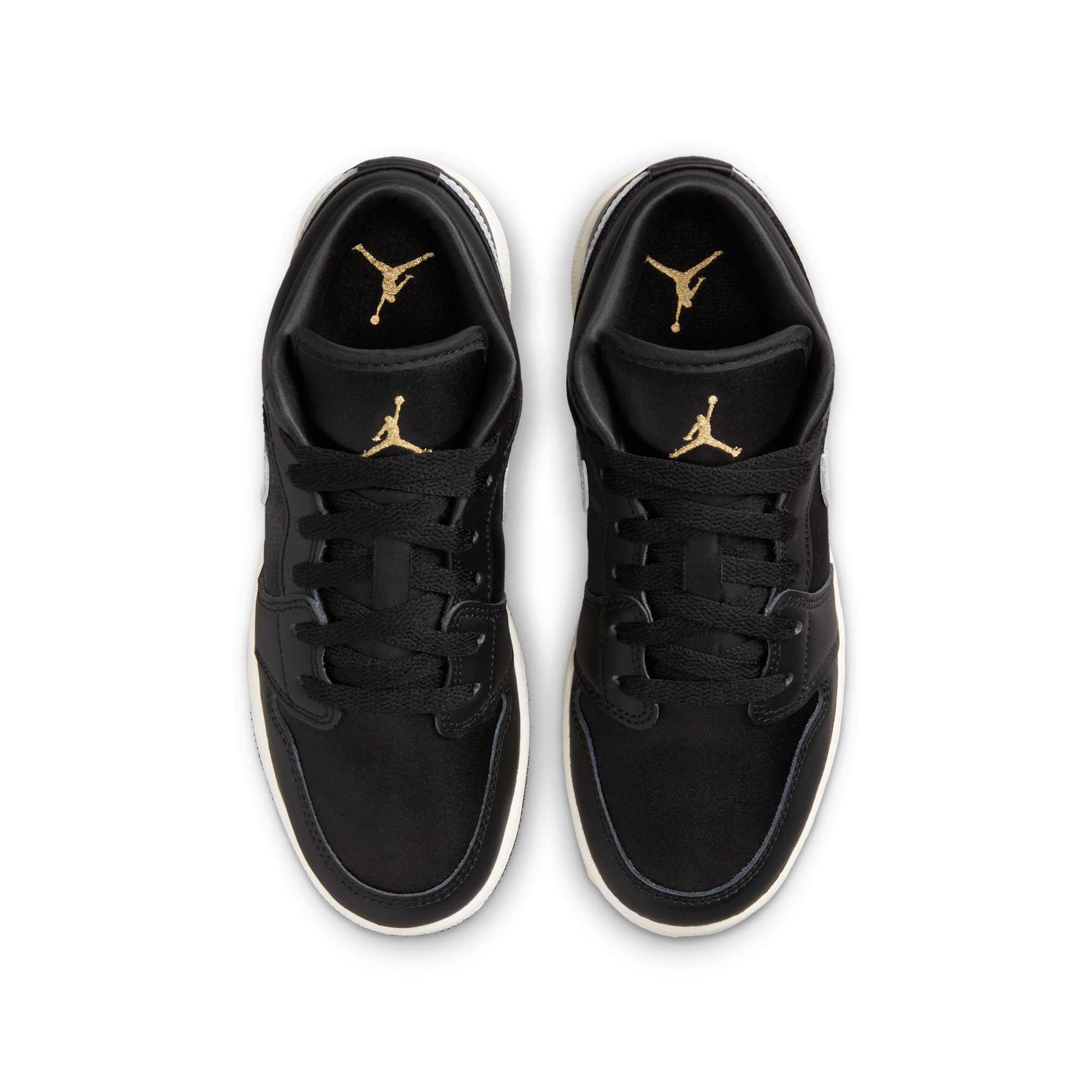 [FZ3921-001] GRADE SCHOOL AIR JORDAN RETRO 1 LOW SE 'BLACK SILVER SAIL GOLD' (GS)