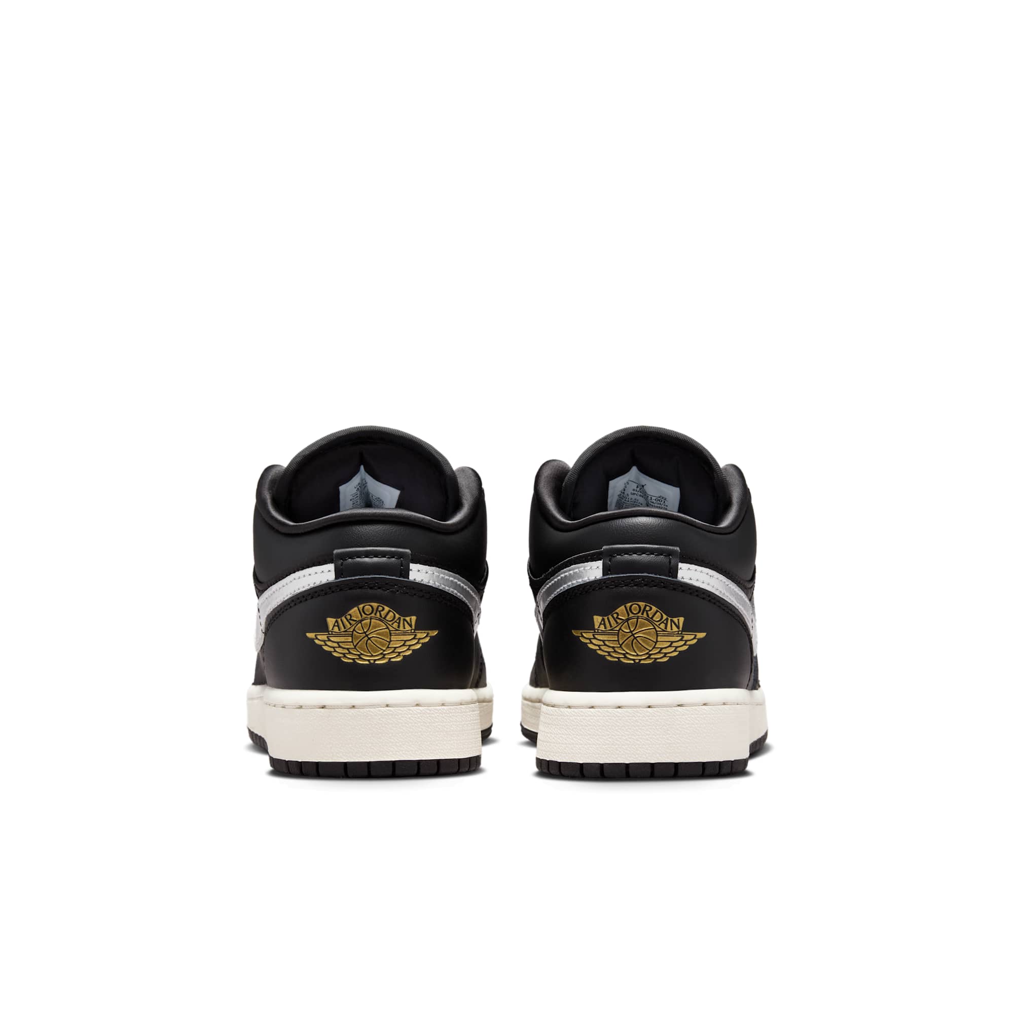 [FZ3921-001] GRADE SCHOOL AIR JORDAN RETRO 1 LOW SE 'BLACK SILVER SAIL GOLD' (GS)