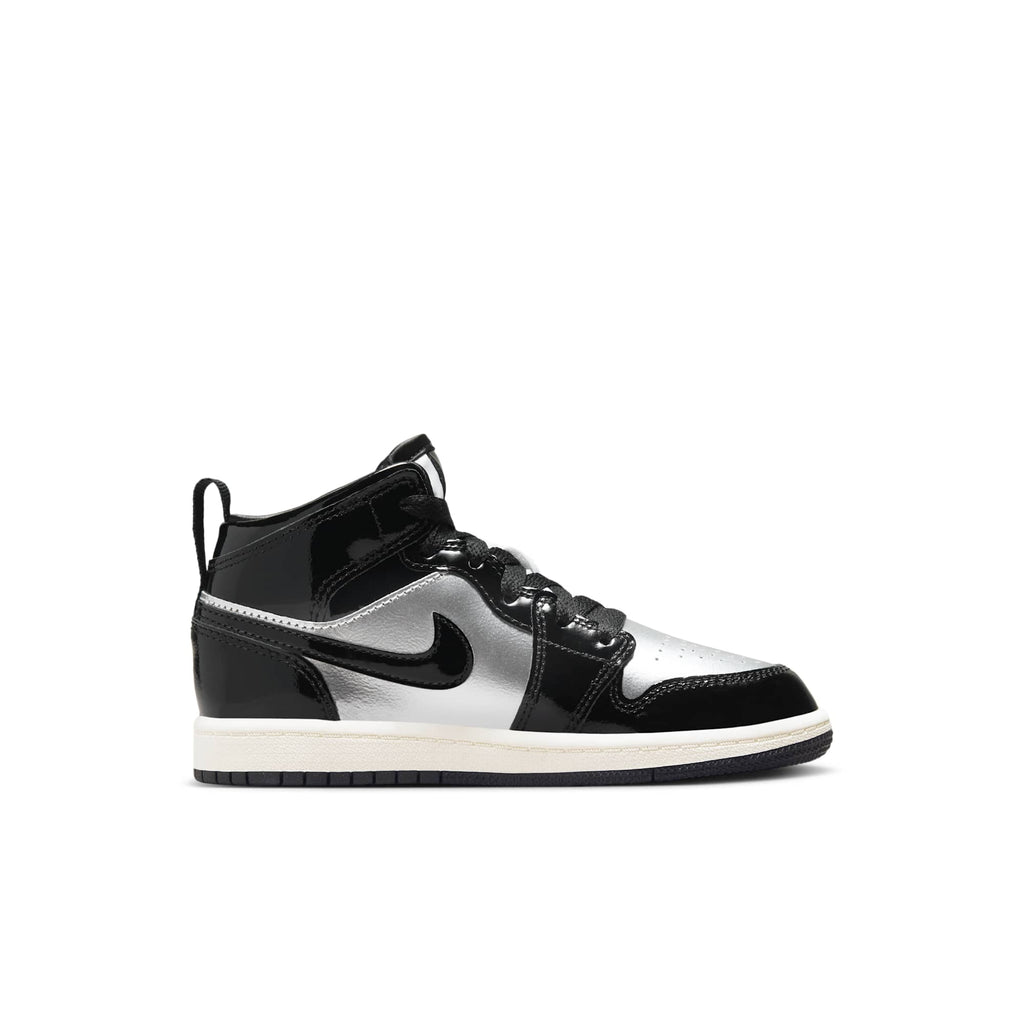[FZ3937-001] PRESCHOOL AIR JORDAN RETRO 1 MID SE 'BLACK METALLIC SILVER SAIL METALLIC GOLD' (PS)