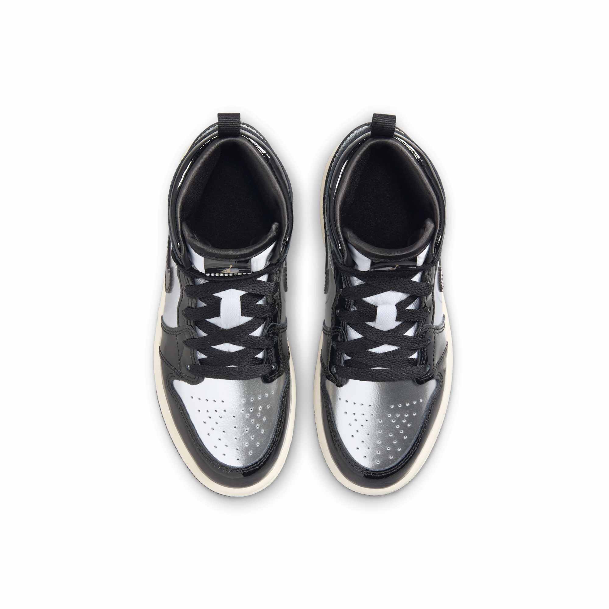 [FZ3937-001] PRESCHOOL AIR JORDAN RETRO 1 MID SE 'BLACK METALLIC SILVER SAIL METALLIC GOLD' (PS)