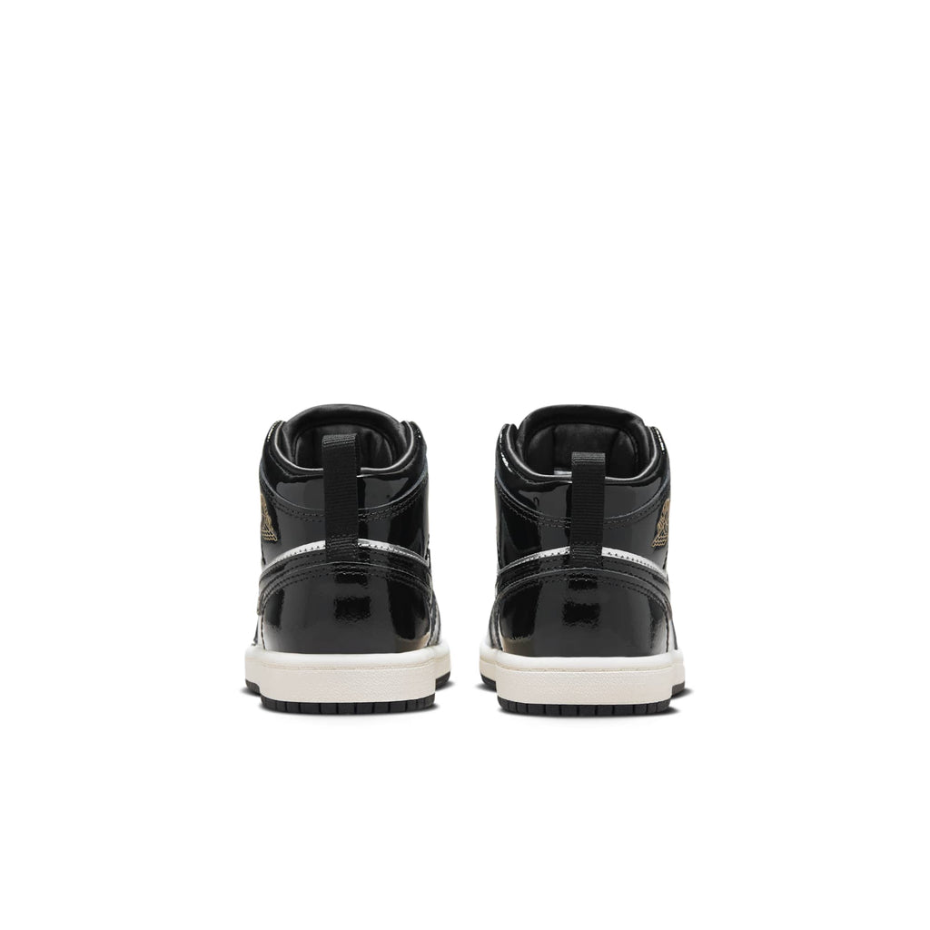 [FZ3937-001] PRESCHOOL AIR JORDAN RETRO 1 MID SE 'BLACK METALLIC SILVER SAIL METALLIC GOLD' (PS)