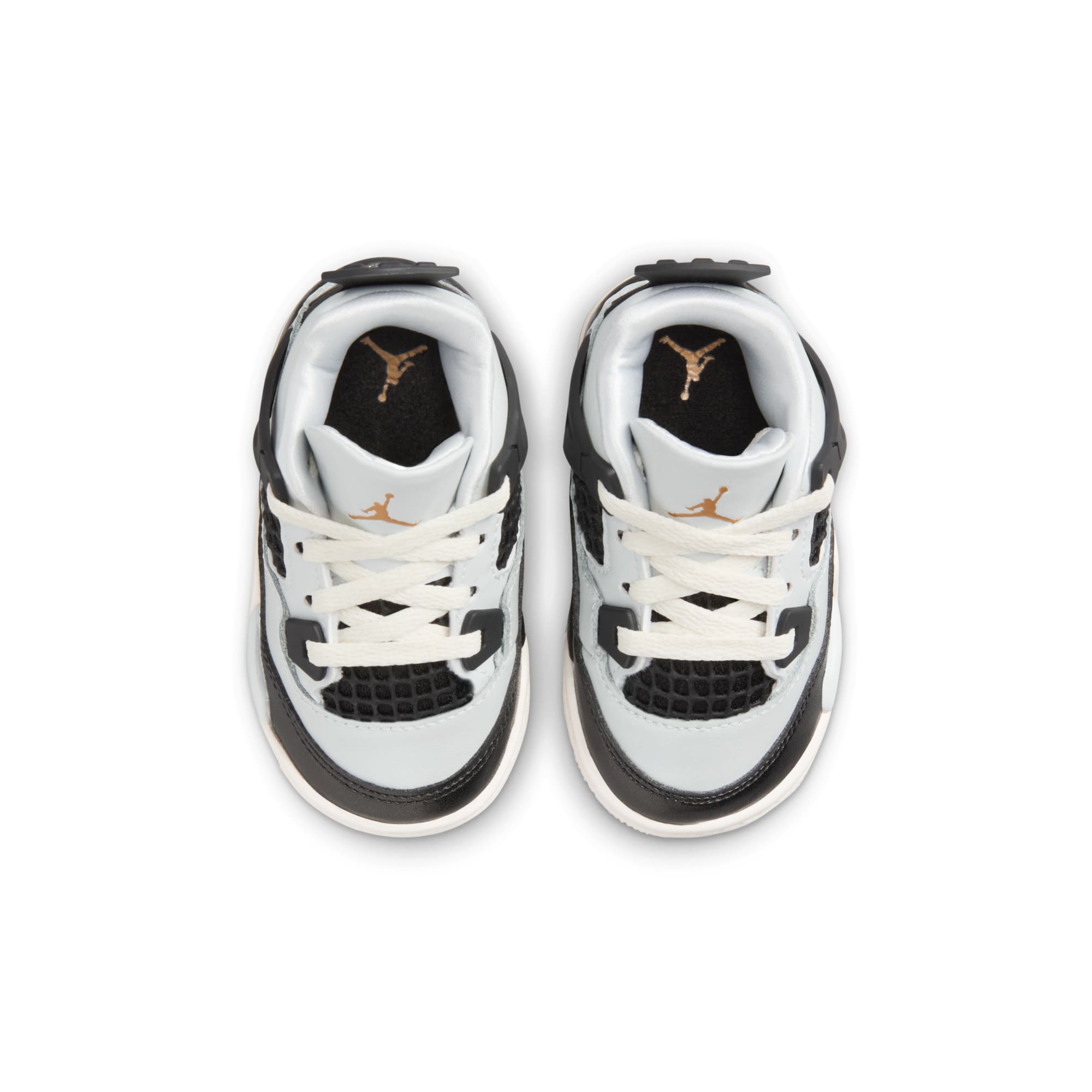 [FZ8584-070] TODDLERS AIR JORDAN RETRO 4 'PLATINUM GOLD (TD)'