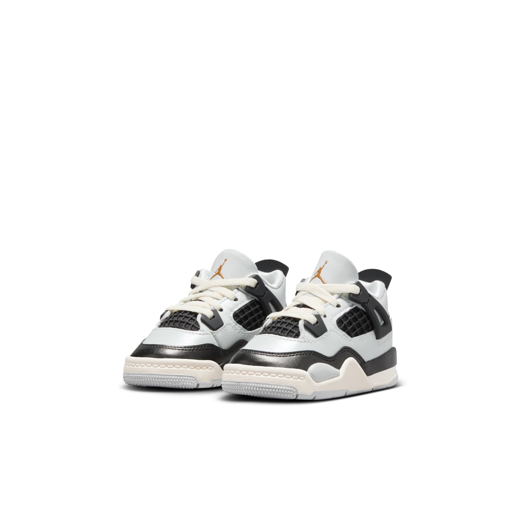 [FZ8584-070] TODDLERS AIR JORDAN RETRO 4 'PLATINUM GOLD (TD)'