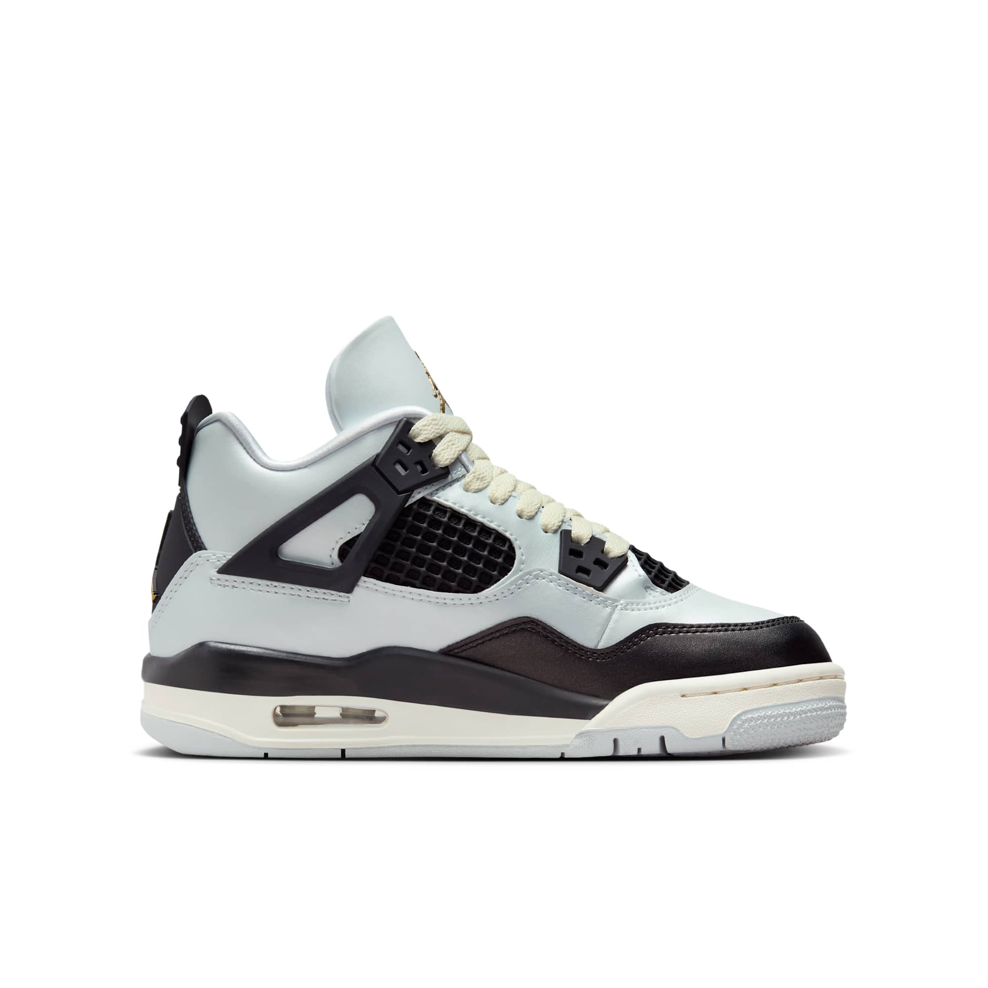 [FZ8585-070] GRADE SCHOOL AIR JORDAN RETRO 4 'PLATINUM GOLD'