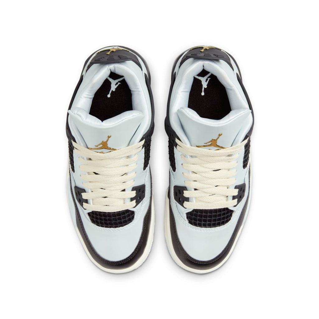 [FZ8585-070] GRADE SCHOOL AIR JORDAN RETRO 4 'PLATINUM GOLD'