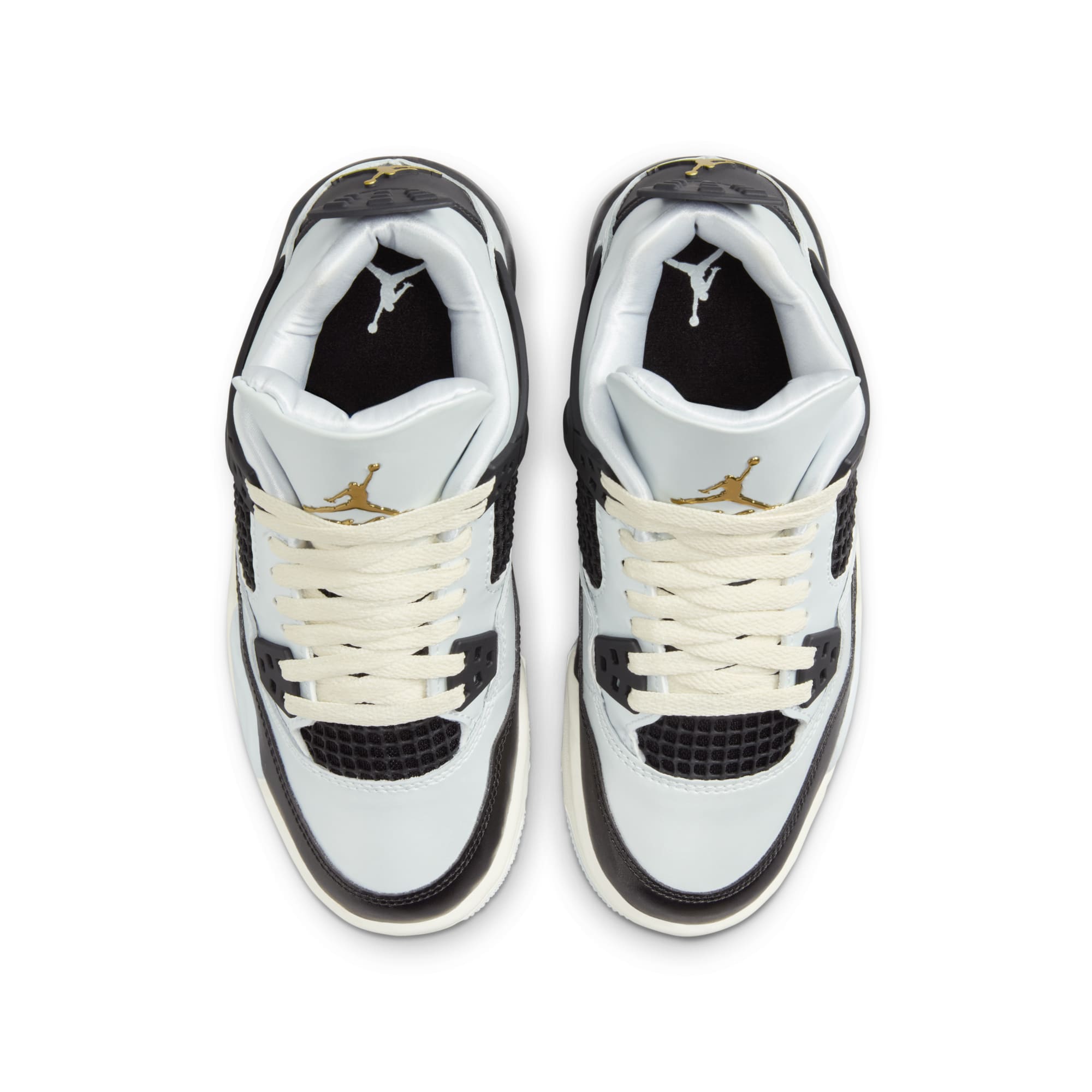 [FZ8585-070] GRADE SCHOOL AIR JORDAN RETRO 4 'PLATINUM GOLD'