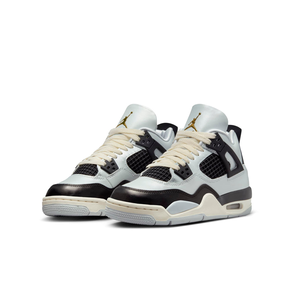 [FZ8585-070] GRADE SCHOOL AIR JORDAN RETRO 4 'PLATINUM GOLD'