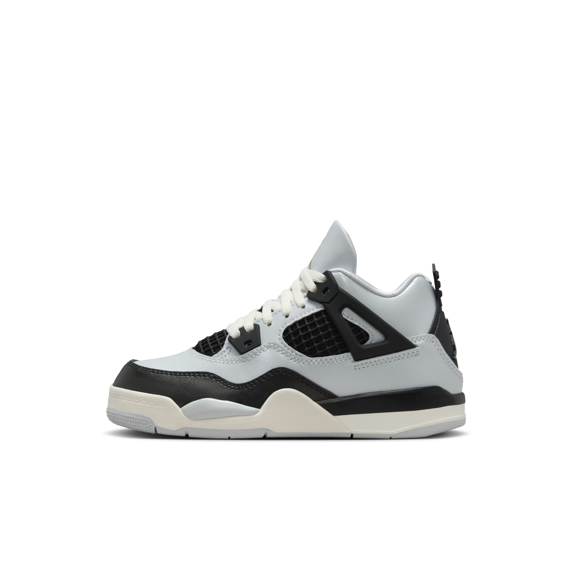 [FZ8586-070] PRESCHOOL AIR JORDAN RETRO 4 'PLATINUM GOLD (PS)'