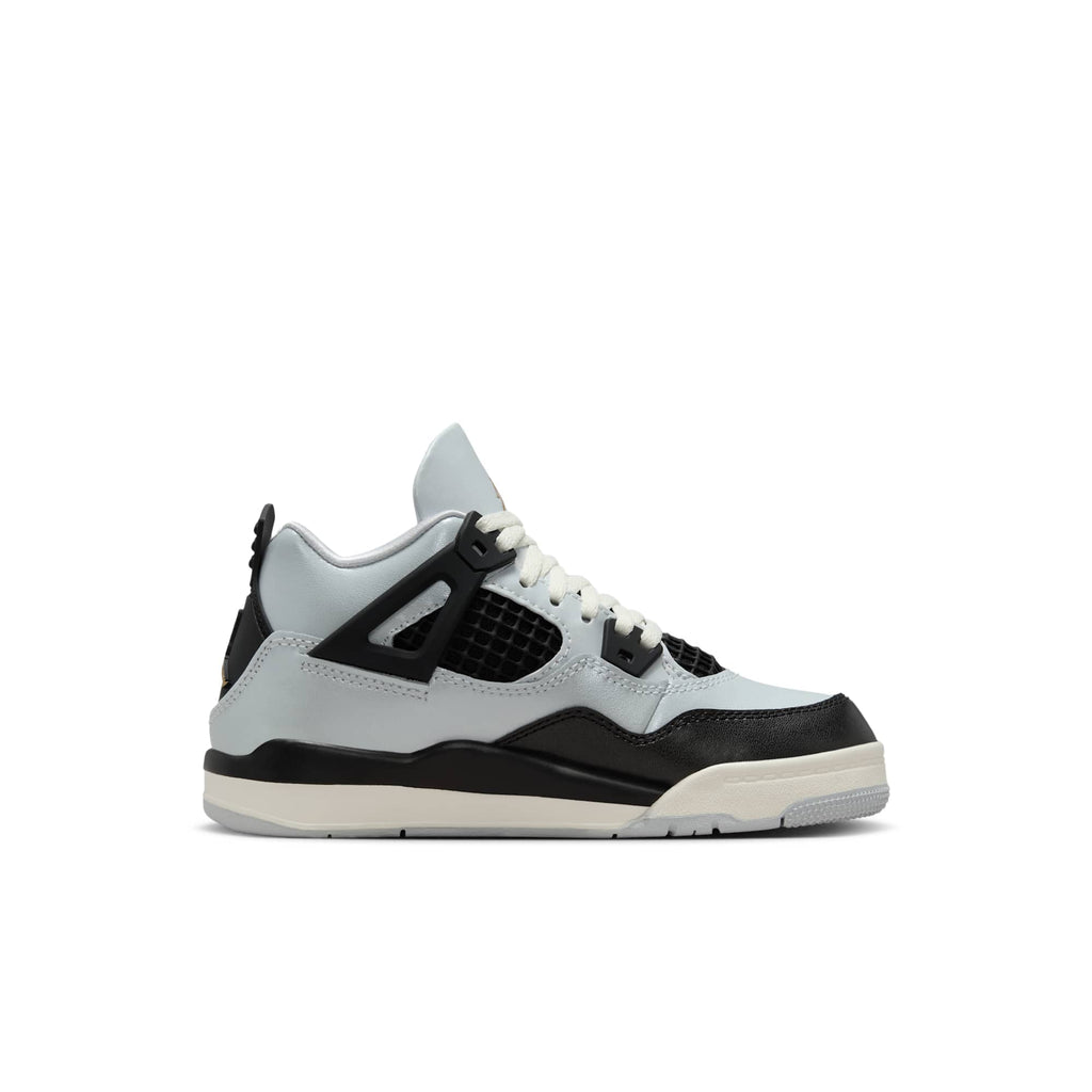[FZ8586-070] PRESCHOOL AIR JORDAN RETRO 4 'PLATINUM GOLD (PS)'