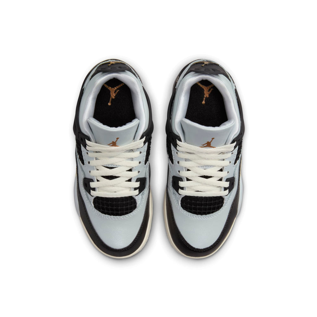 [FZ8586-070] PRESCHOOL AIR JORDAN RETRO 4 'PLATINUM GOLD (PS)'