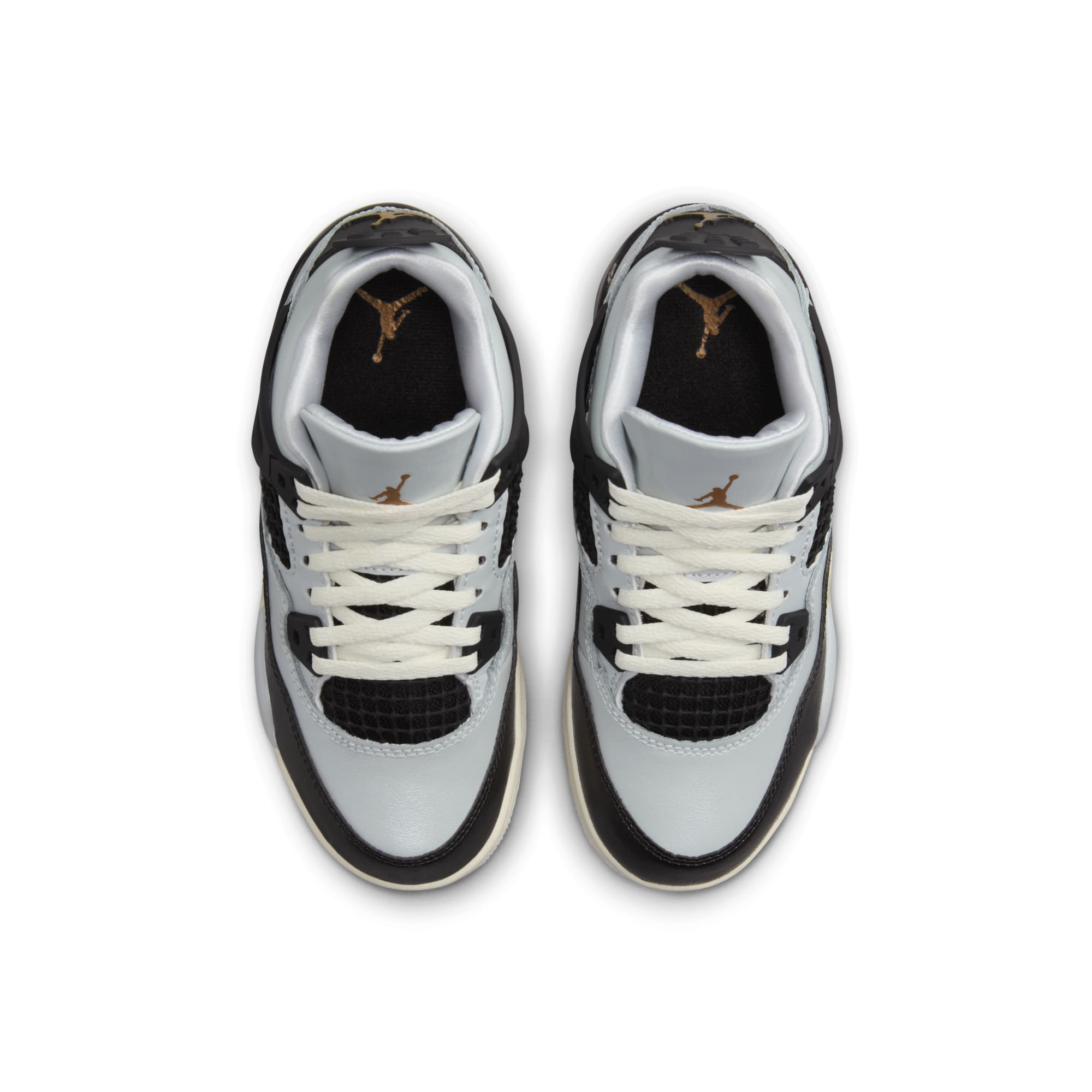 [FZ8586-070] PRESCHOOL AIR JORDAN RETRO 4 'PLATINUM GOLD (PS)'