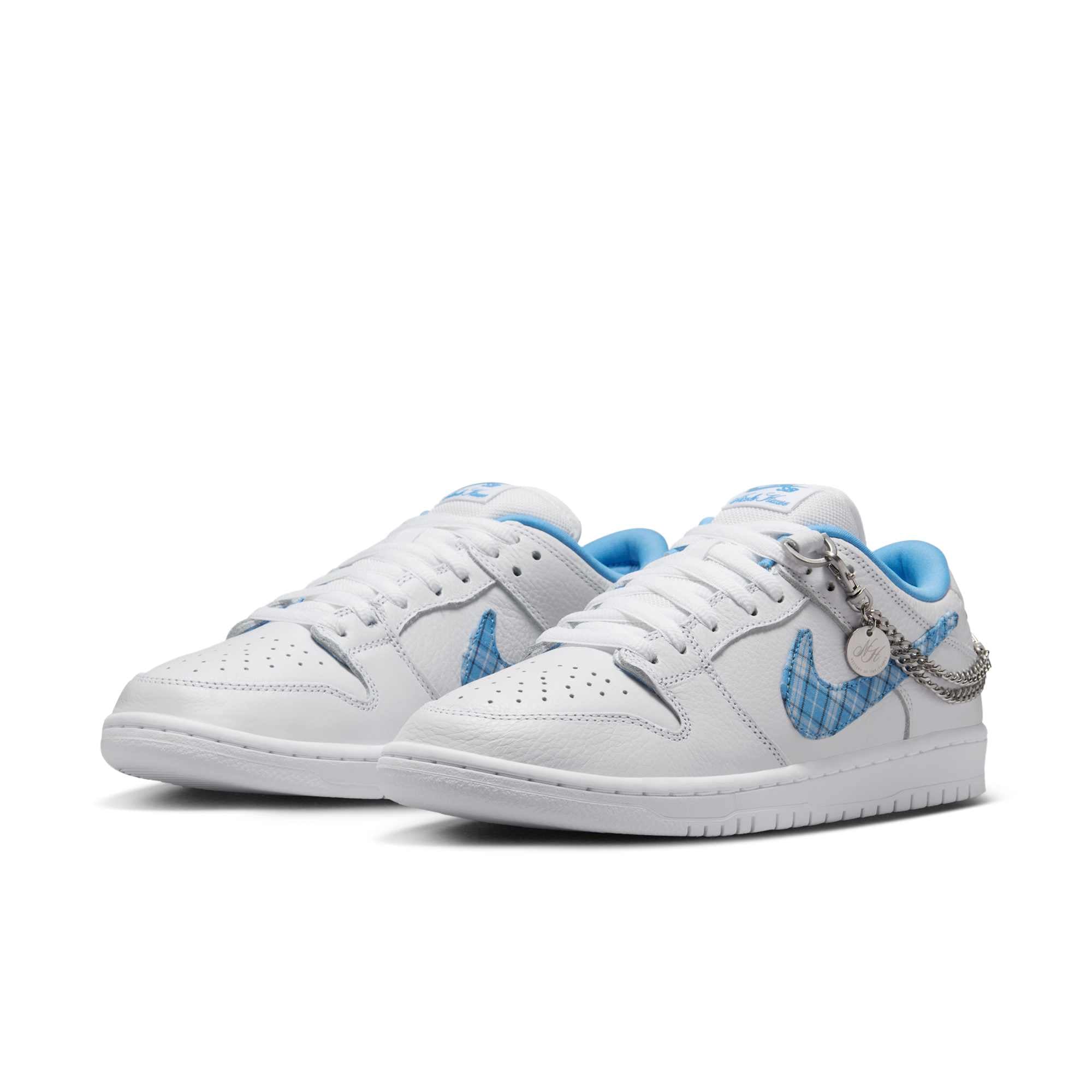 [FZ8802-100] Mens Nike NICOLE HAUSE X DUNK LOW PRO SB 'WHITE UNIVERSITY BLUE'