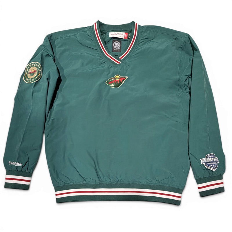 MENS MITCHELL & NESS NHL CLASSIC NYLON PULLOVER CURRENT LOGO WILD